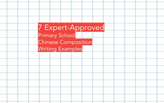 7 Expert-Approved Primary School Chinese Composition Writing Examples 2