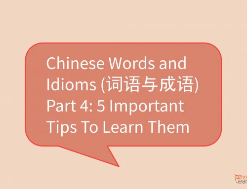 Chinese Words and Idioms (词语与成语) Part 4: 5 Important Tips To Learn Them