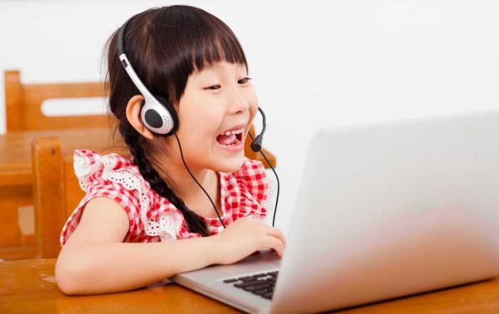 Young learner exploring lessons