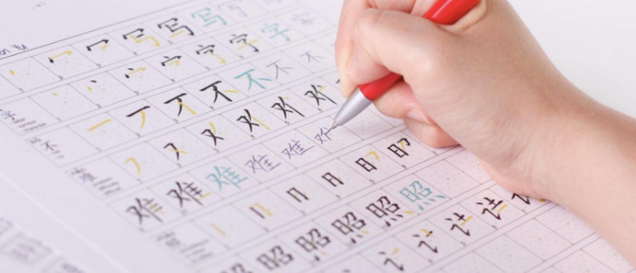 Learner participating in interactive Chinese class